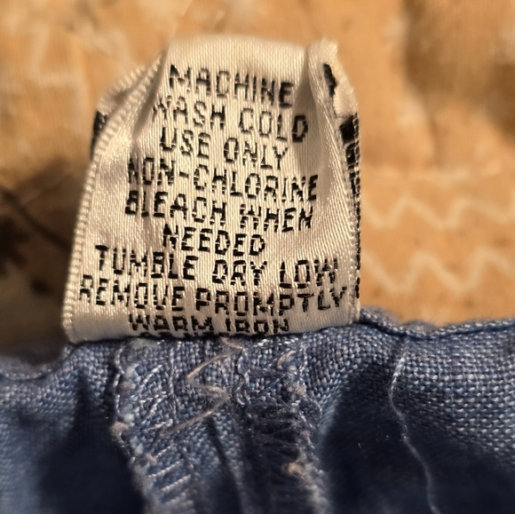 Women’s 100% Linen Drawstring Pants Blue Medium (RN 49958 – Gap Inc. Brand Famil - Picture 4 of 4